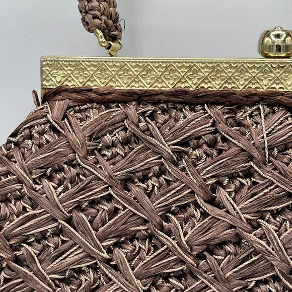 RARE Vintage Marchioness Rafia Purse. - Picture 6 of 15